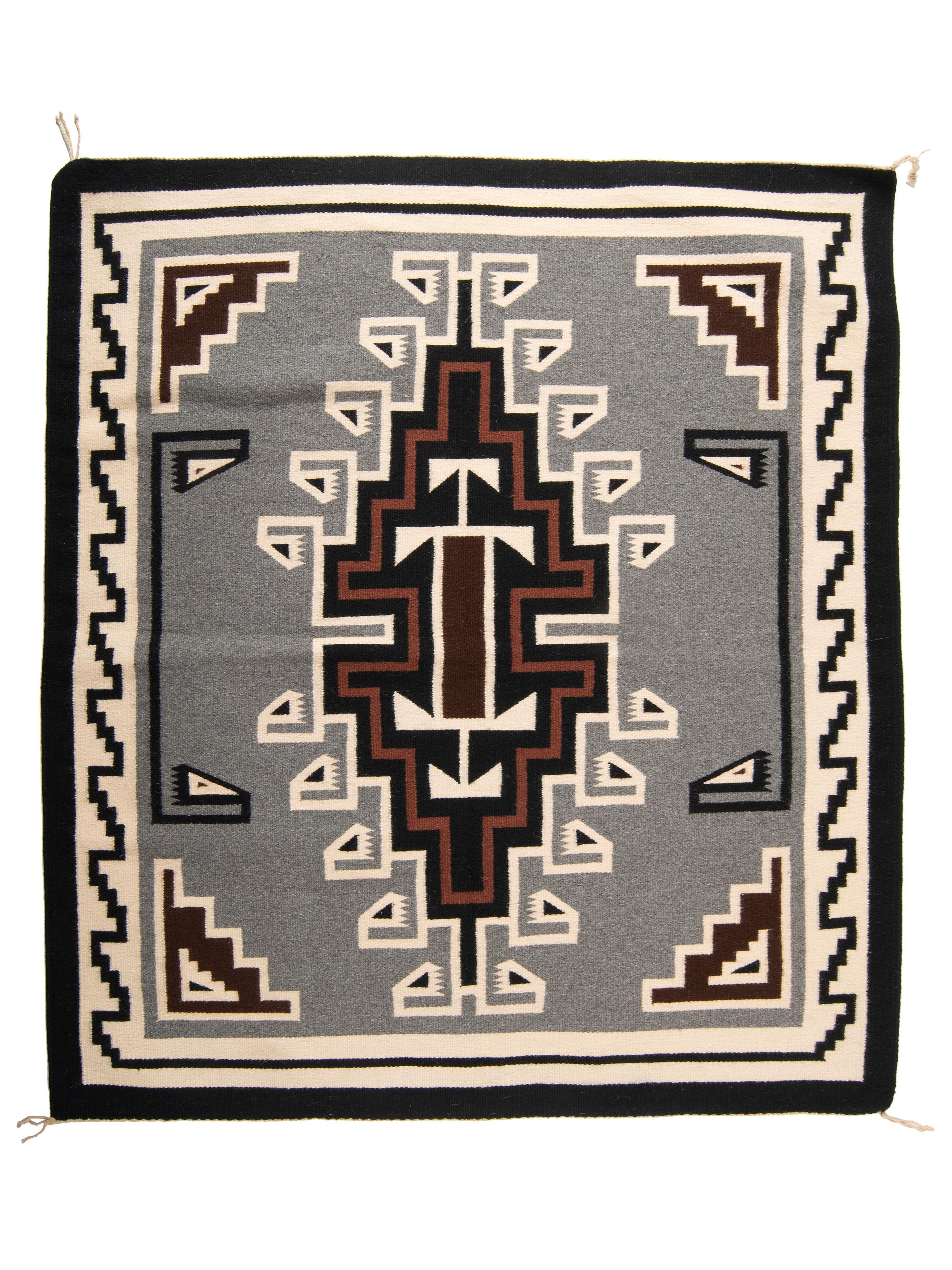Navajo Two Grey Hills Weaving / Rug
