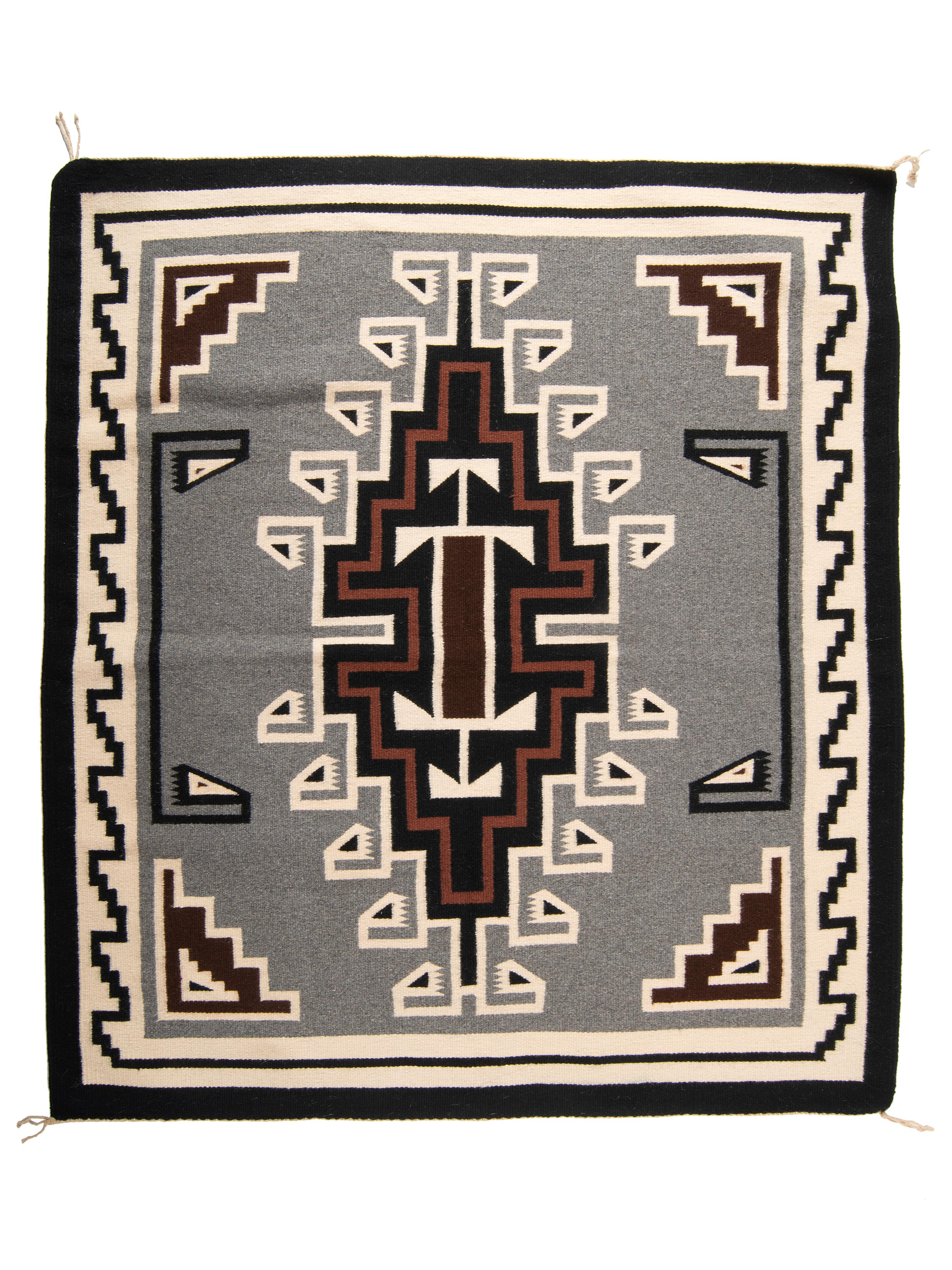 Navajo Two Grey Hills Weaving / Rug