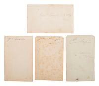 [TEXAS]. A group of 9 CDVS of Mexican and French military figures who engaged in hostilities between the countries including the Second French Intervention during the 1860s.