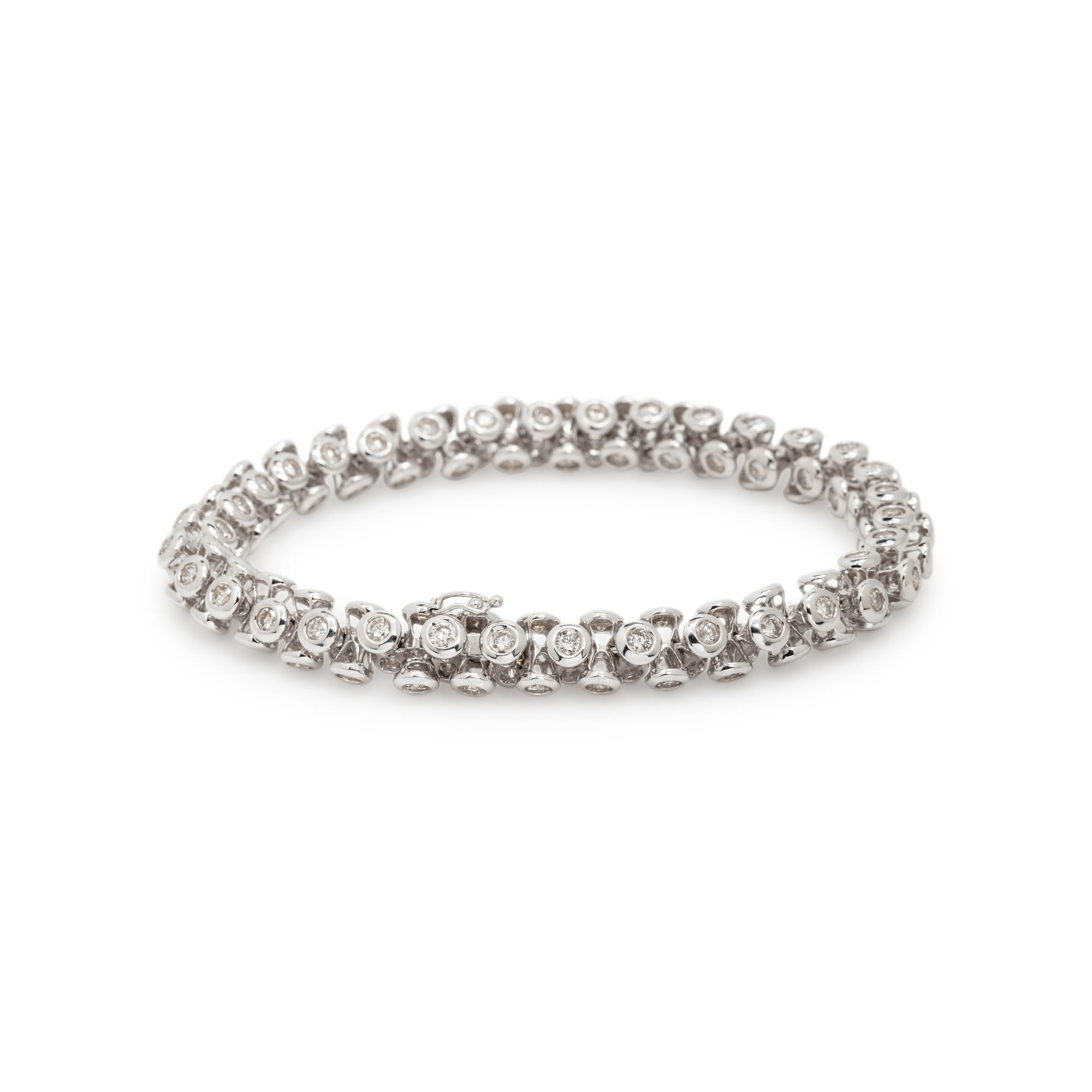 DIAMOND AND WHITE GOLD BRACELET