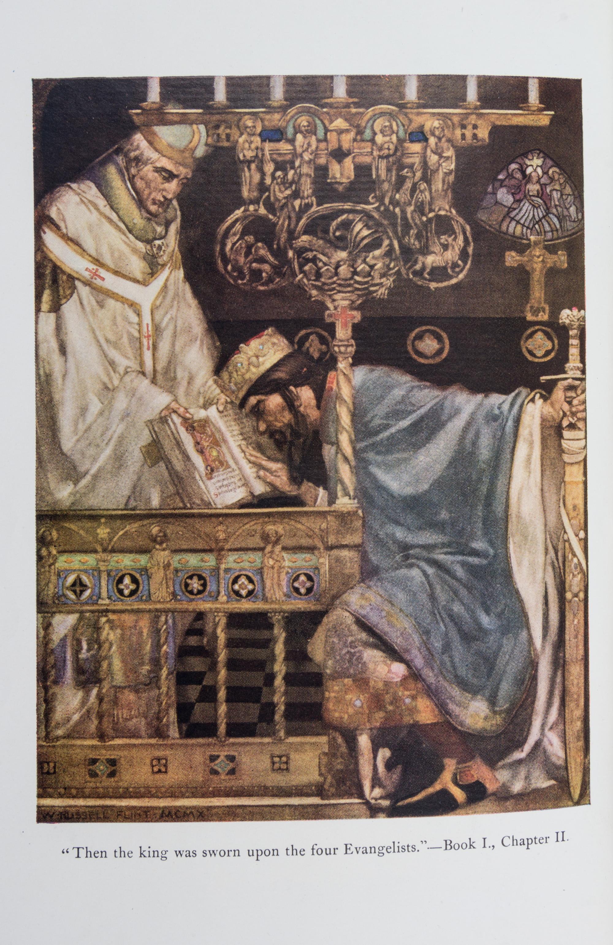 (BAYNTUN-RIVIERE, KELLIEGRAM STYLE) MALORY, SIR THOMAS. Le morte d'Arthur. London, 1920. 2 vols.