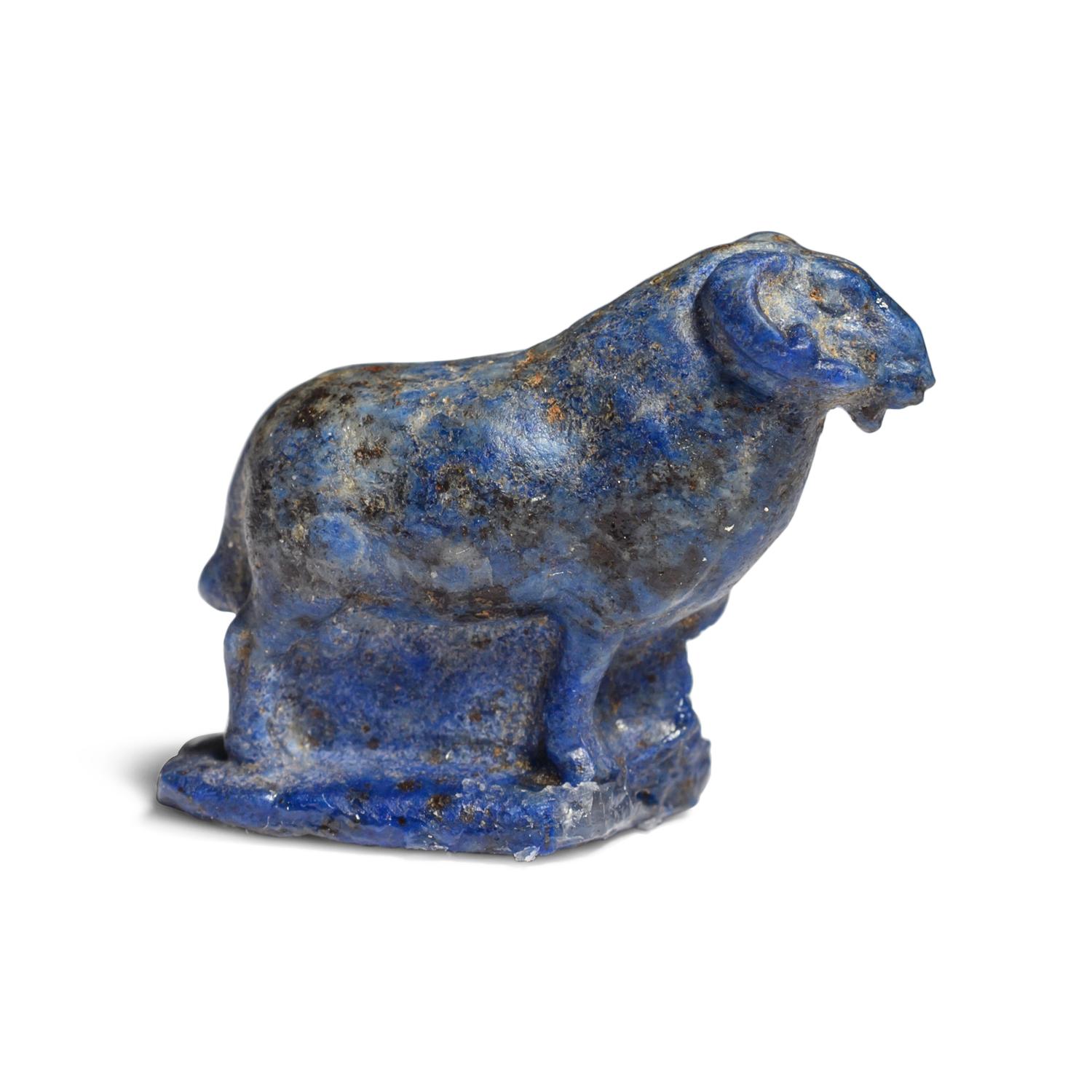An Egyptian Lapis Lazuli Ram