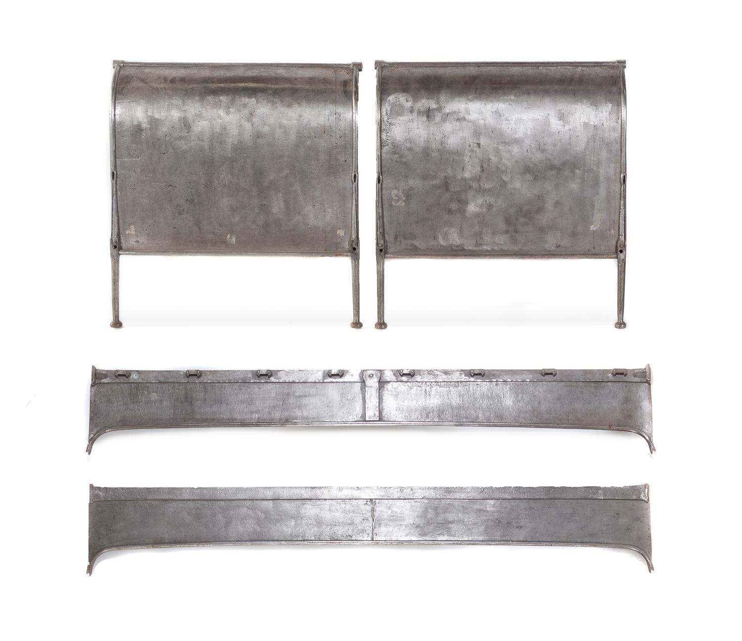 A Pair of Modern Steel Bed Frames