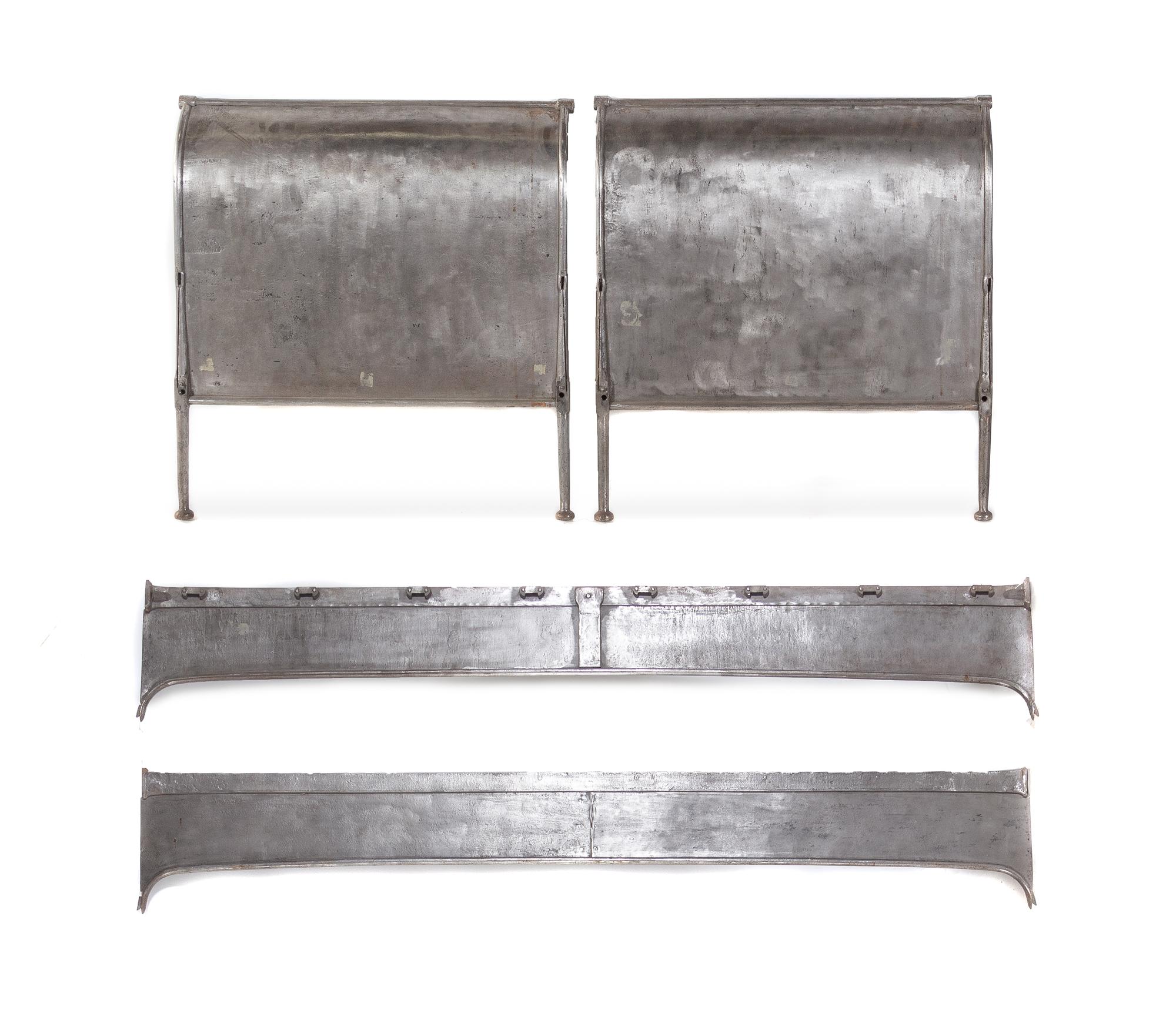 A Pair of Modern Steel Bed Frames