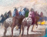 Spotted Horse Warriors on a Calm Day
