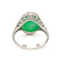 JADE AND DIAMOND RING
