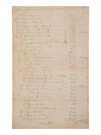 [ENSLAVEMENT & ABOLITION]. A group of 6 estate documents listing individual enslaved persons, most by name. [Bourbon County, KY]. 1831-1861.