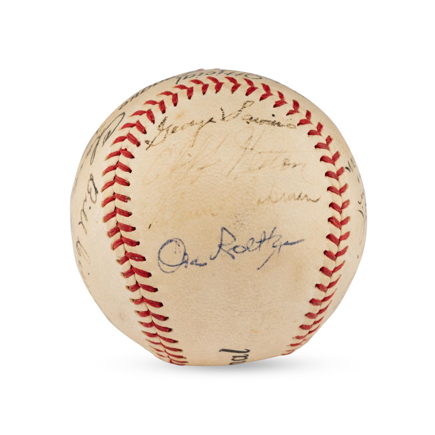 A 1936 Baltimore Orioles Team Signed Autograph Baseball (JSA Letter of Authenticity)