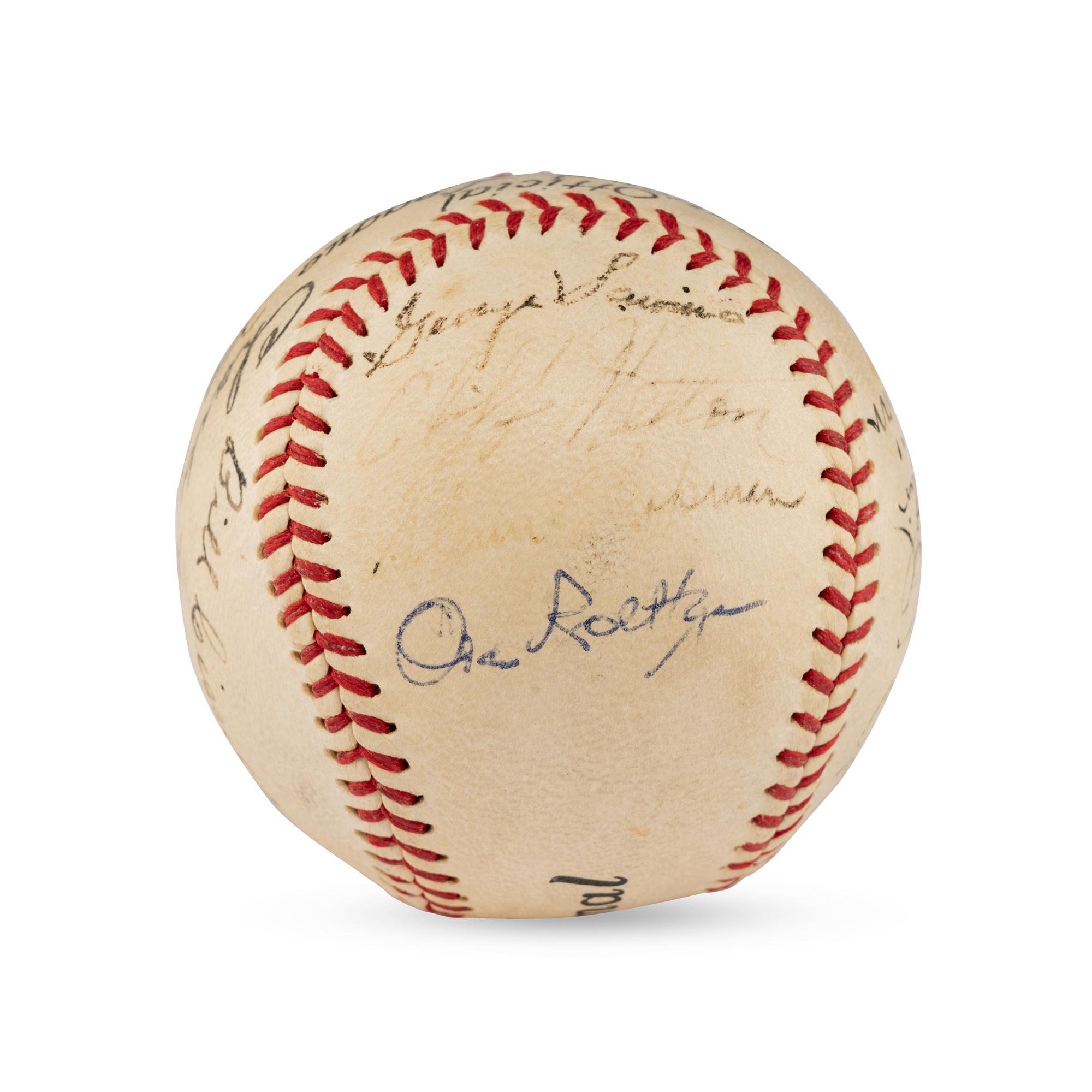 A 1936 Baltimore Orioles Team Signed Autograph Baseball (JSA Letter of Authenticity)