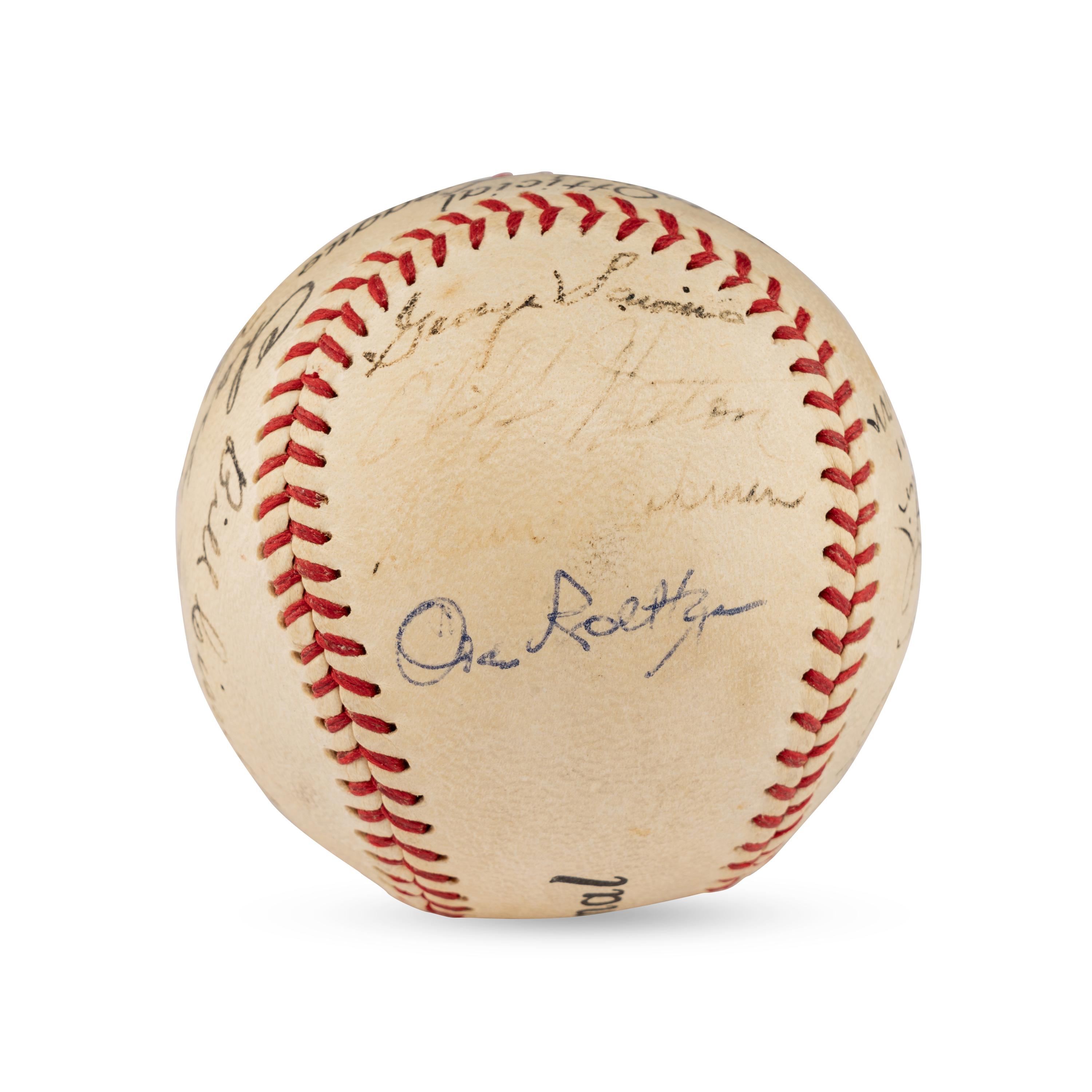 A 1936 Baltimore Orioles Team Signed Autograph Baseball (JSA Letter of Authenticity)