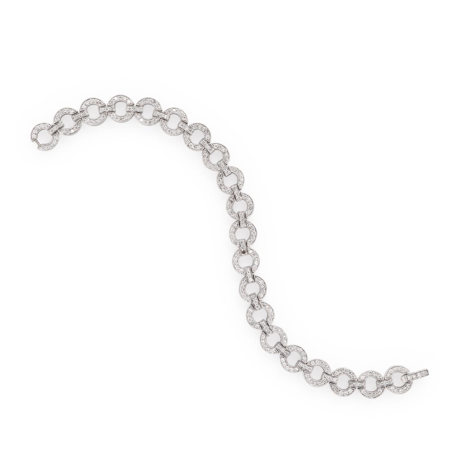 DIAMOND AND WHITE GOLD BRACELET