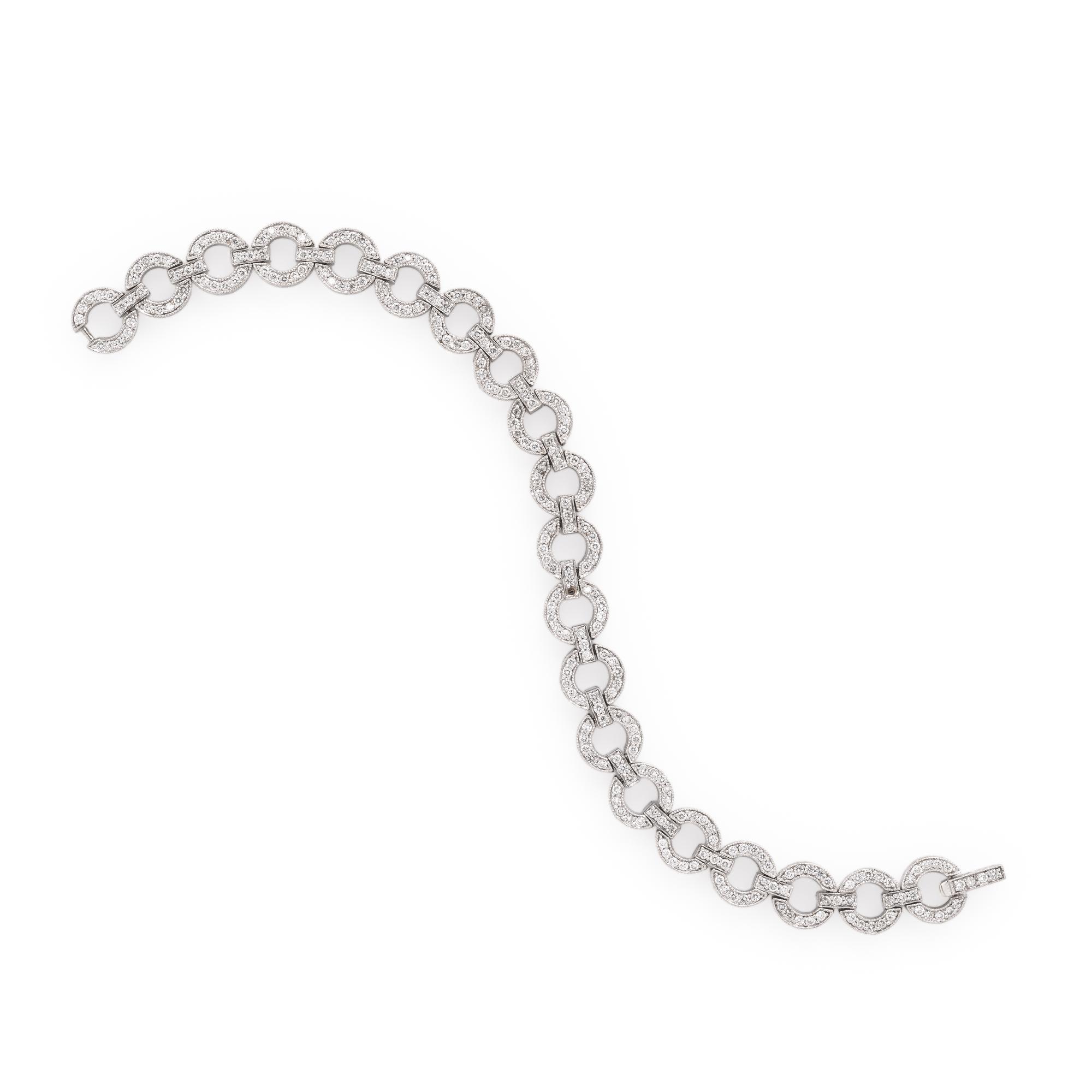 DIAMOND AND WHITE GOLD BRACELET