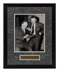 A Group of 14 Photographs of George Halas Formerly Displayed at Mike Ditka's Restaurant