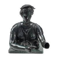 A Patinated Bronze Figure of Diana