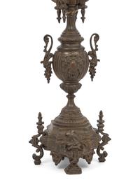 A Pair of French Neoclassical Bronze Four-Light Candelabra