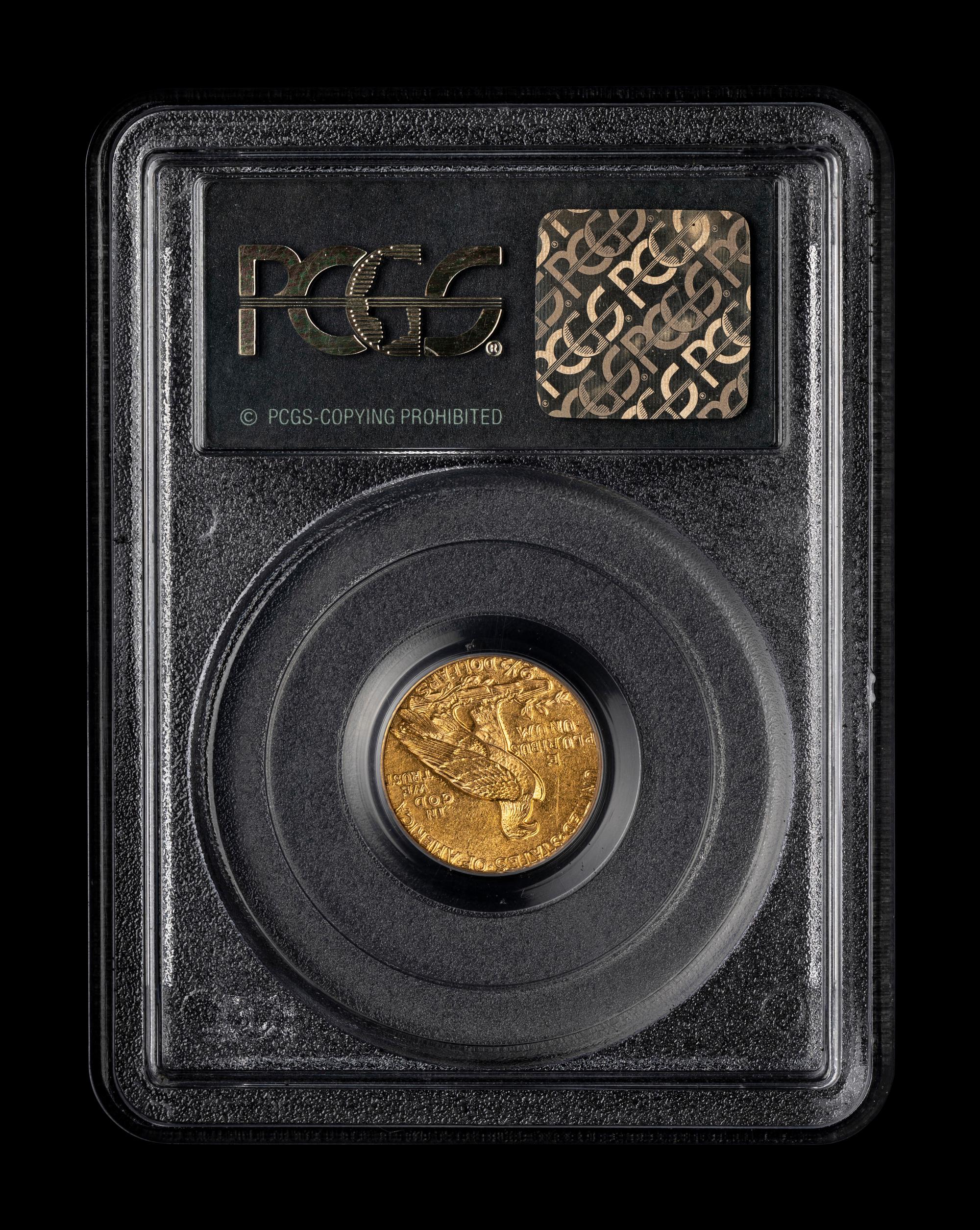 A 1911 Indian Head $2.50 Gold Coin (PCGS MS61)