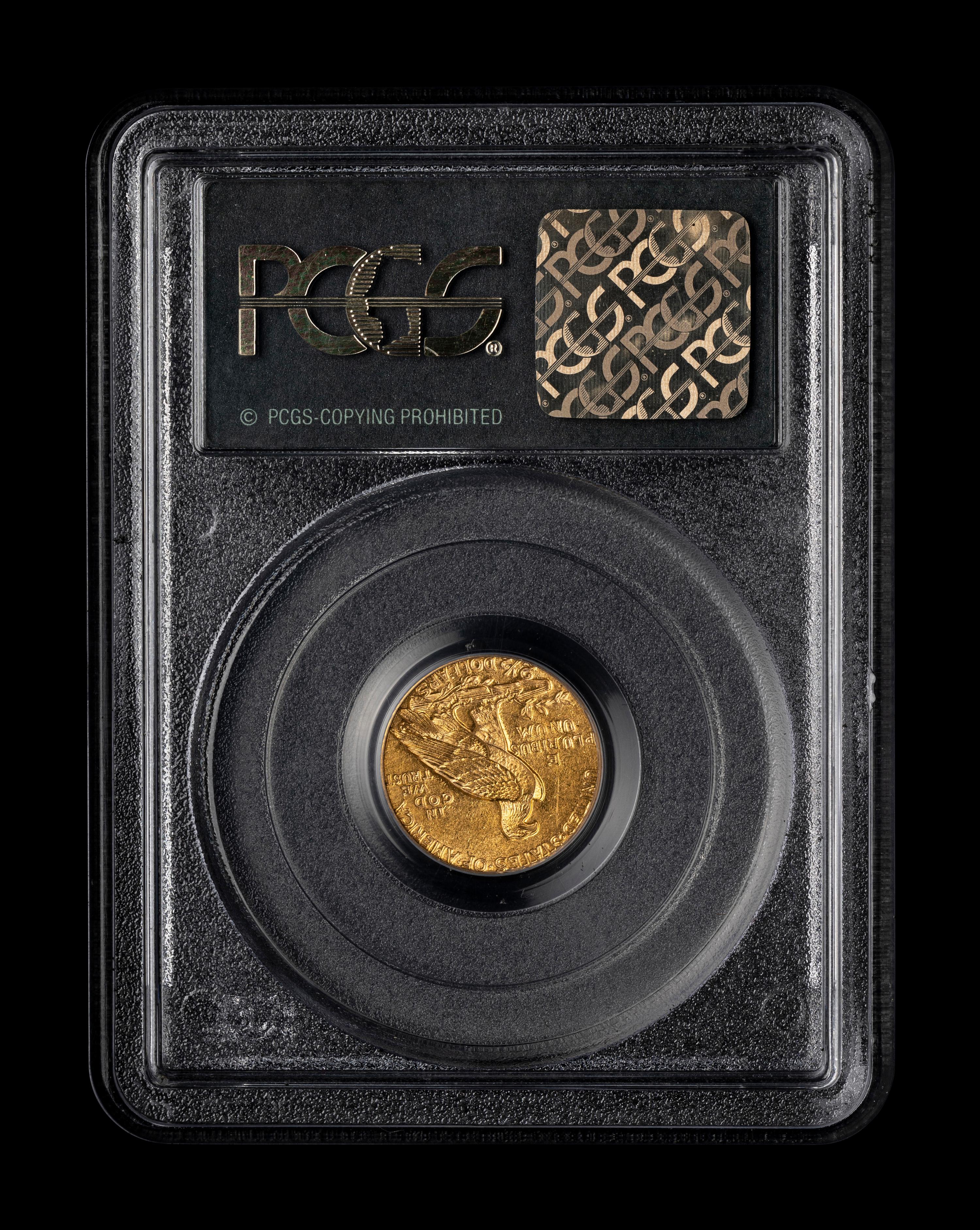 A 1911 Indian Head $2.50 Gold Coin (PCGS MS61)
