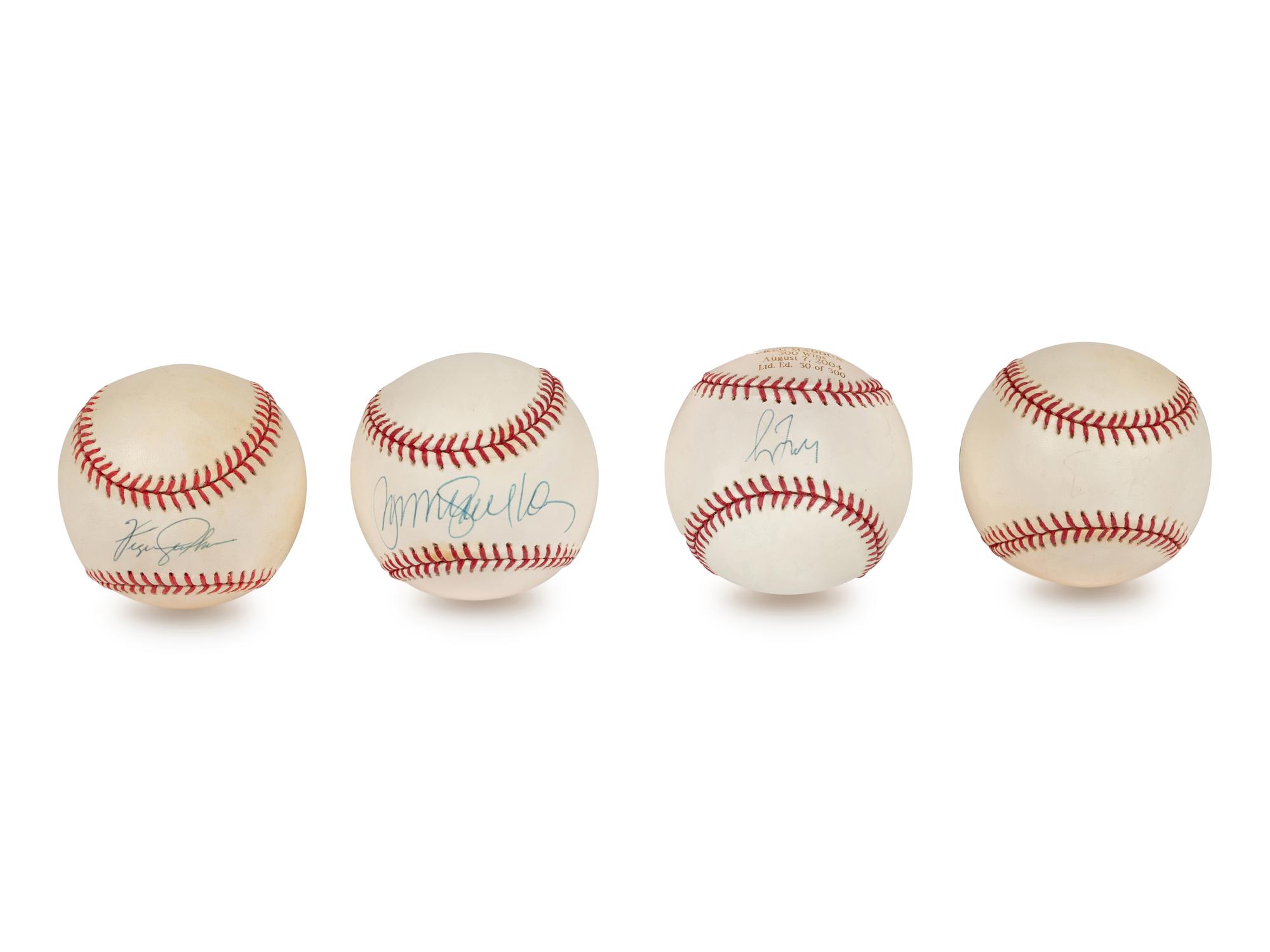 A Group of Chicago Cubs Hall of Fame Signed Autograph Baseballs (Beckett Authentication Services BAS Certified),
