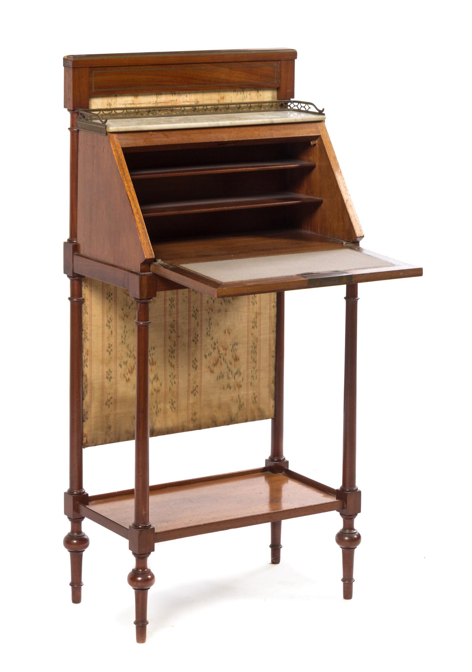 A Continental Fruitwood Writing Desk — LATE 19TH CENTURY