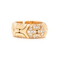 BULGARI, YELLOW GOLD AND DIAMOND 'PARENTESI' RING