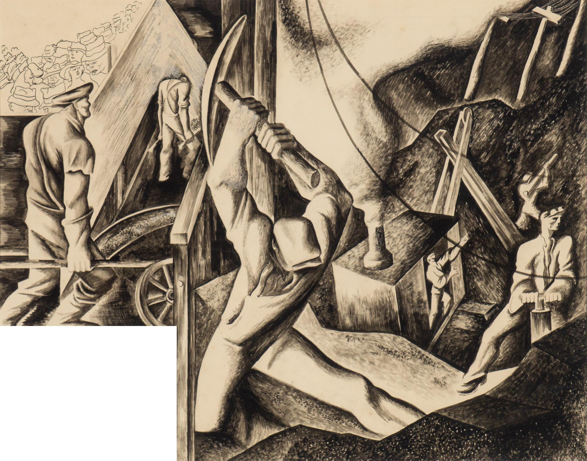 Study for Mural, Region #10 (Chicago)