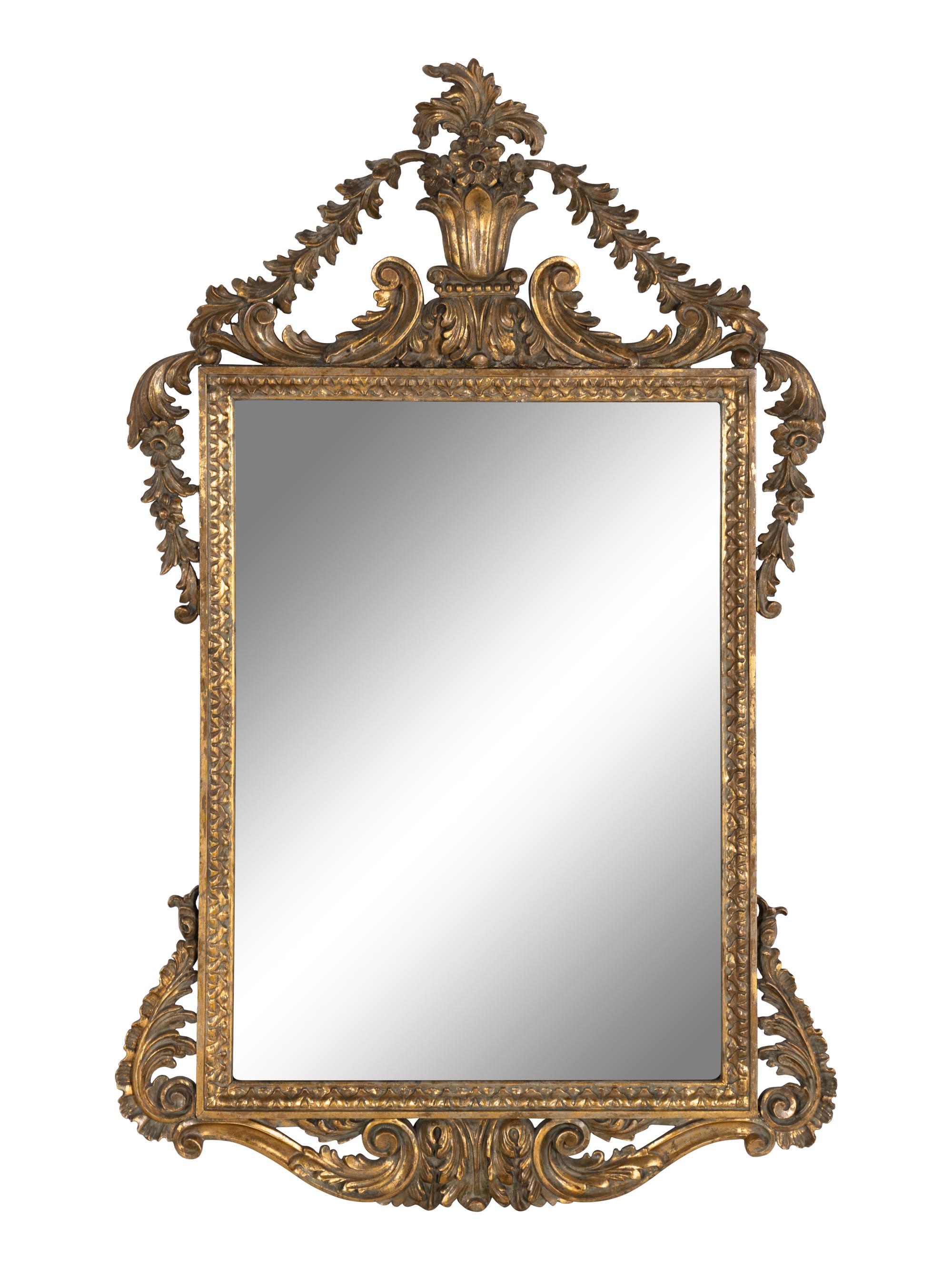 A Continental Giltwood Mirror