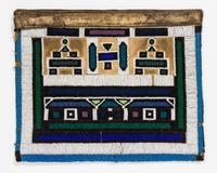 A Group of Four African Beaded Aprons Height of largest 21 1/2 x width 20 1/4 inches.