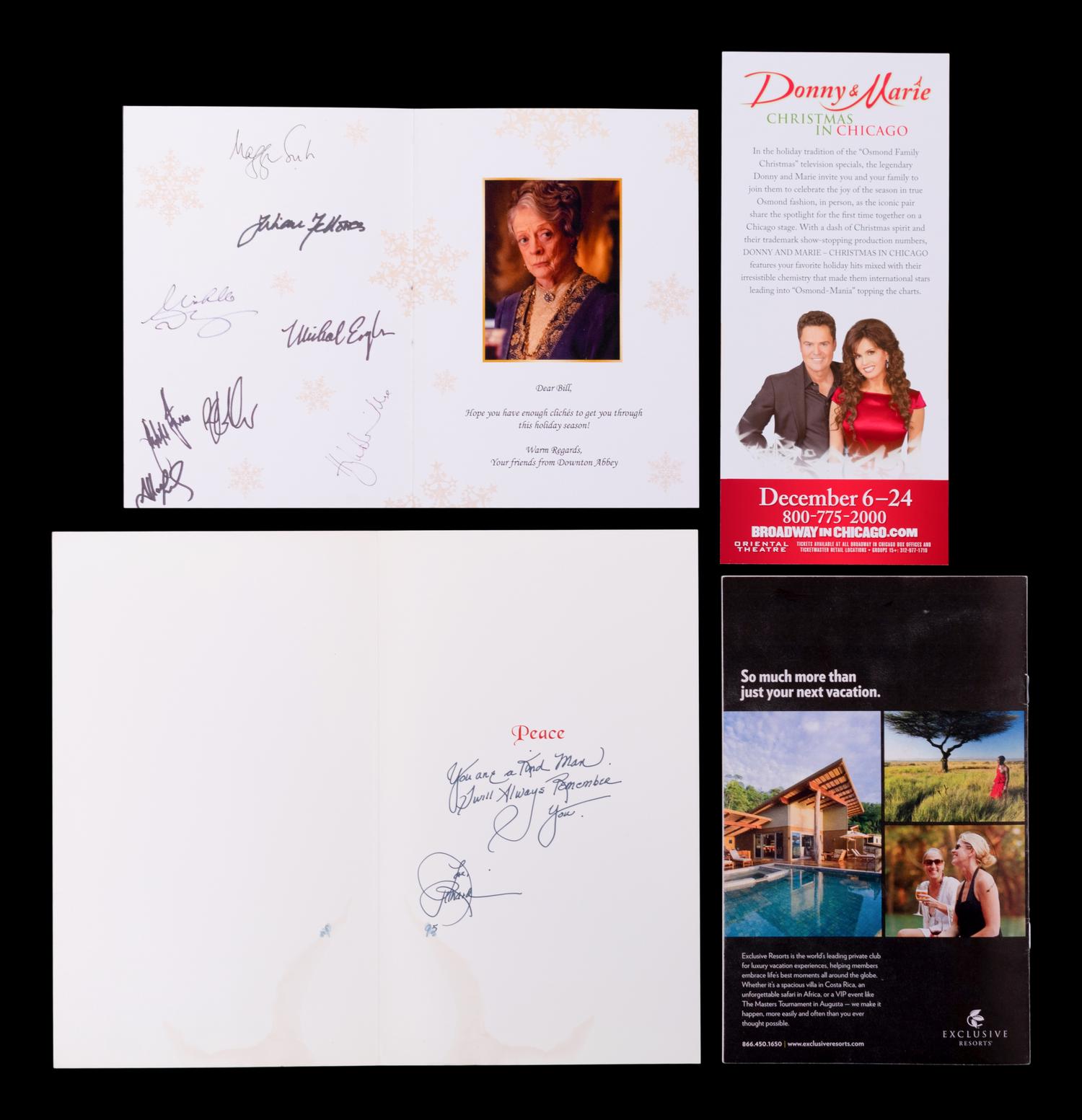 (Film Memorabilia) A group of Christmas themed items from films, comprising: