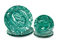 Two Sets of Grazia Deruta Marble Ware Ceramic Plates