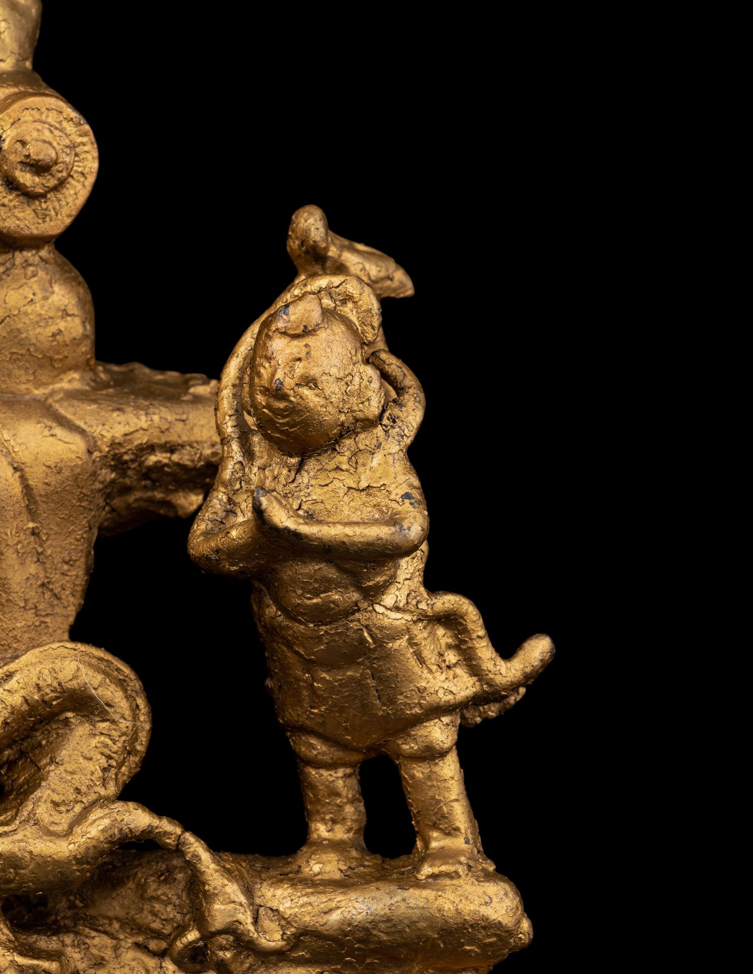 A Gilt Bronze Figure of Guanyin
