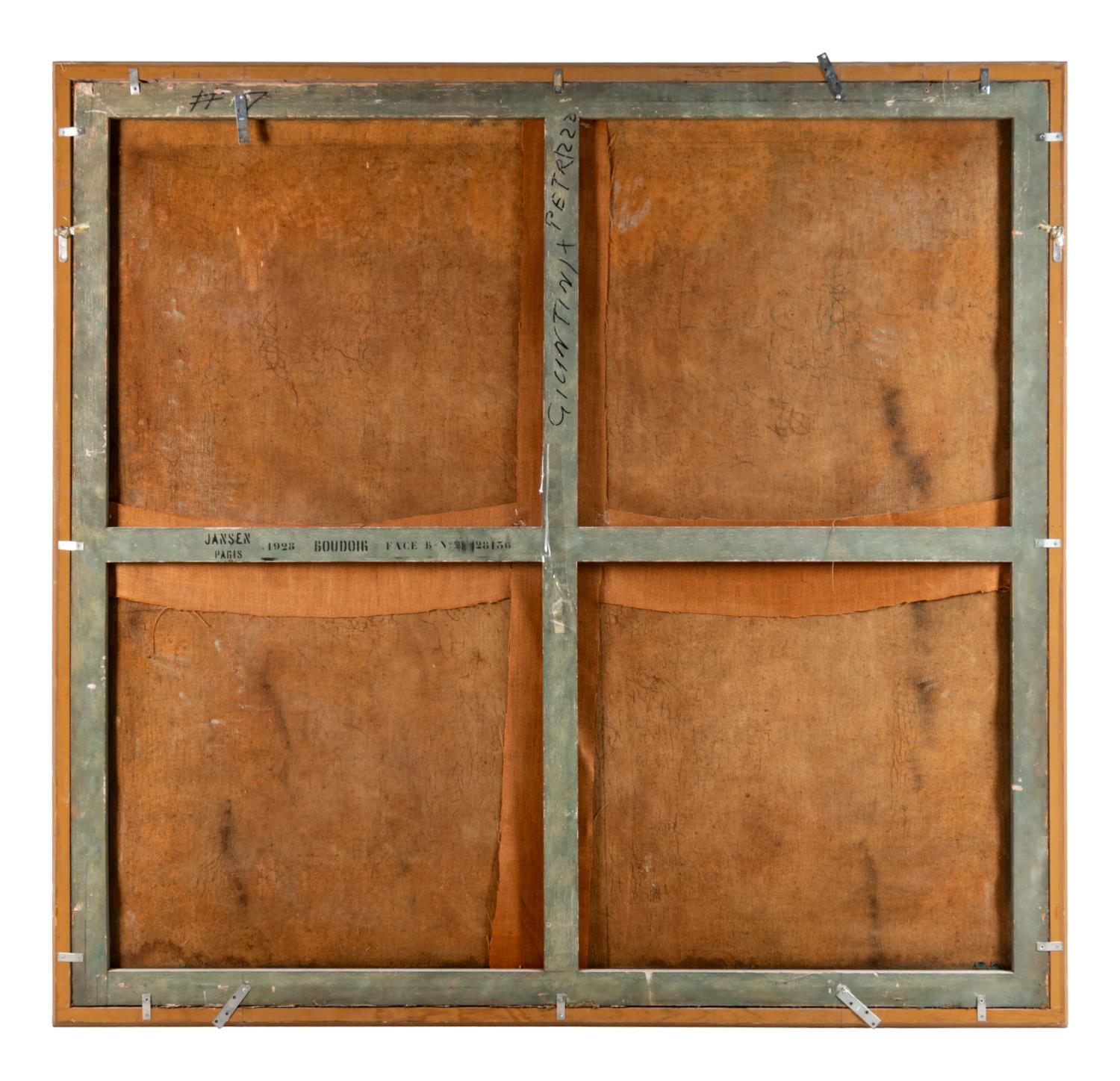 Ten French Painted Canvas Panels of Various Ports of France