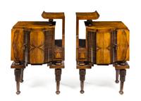 A Pair of Czechoslovakian Art Nouveau Side Tables Height 28 3/4 x width 19 x depth 13 inches — EARLY 20TH CENTURY