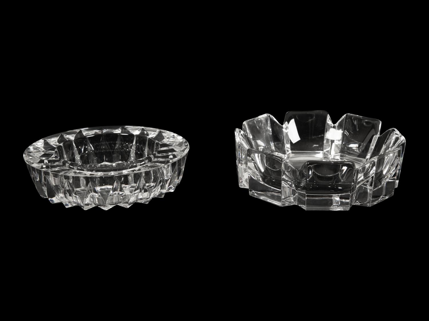 Two Orrefors Glass Dishes