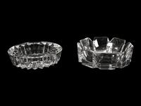 Two Orrefors Glass Dishes