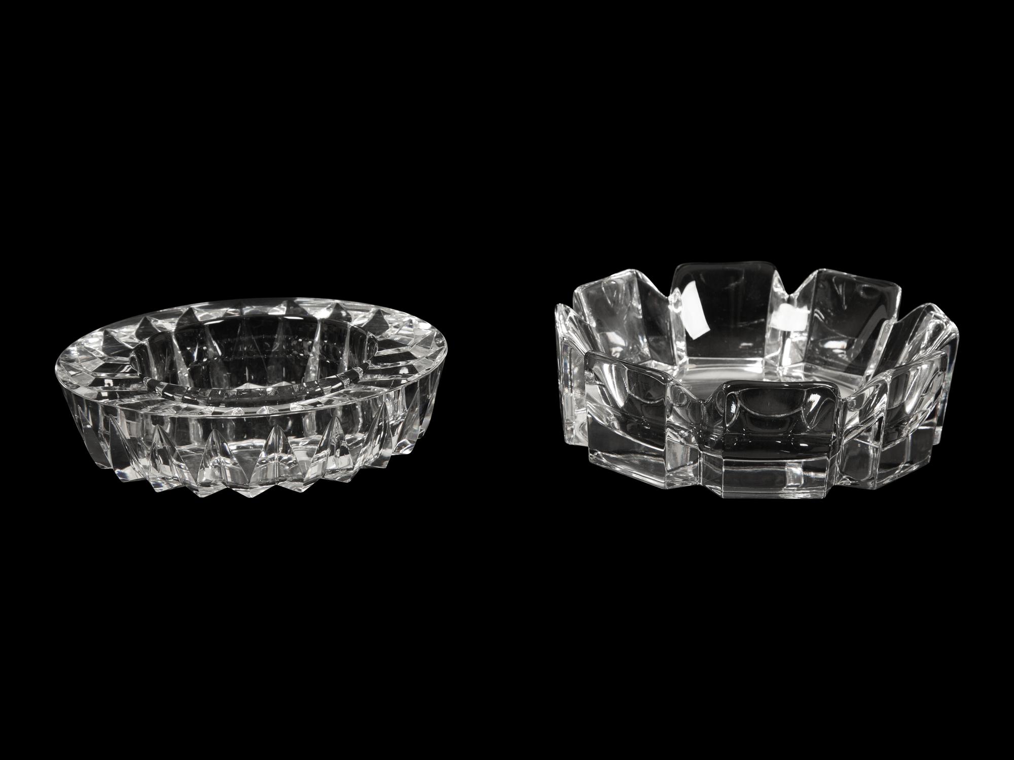 Two Orrefors Glass Dishes