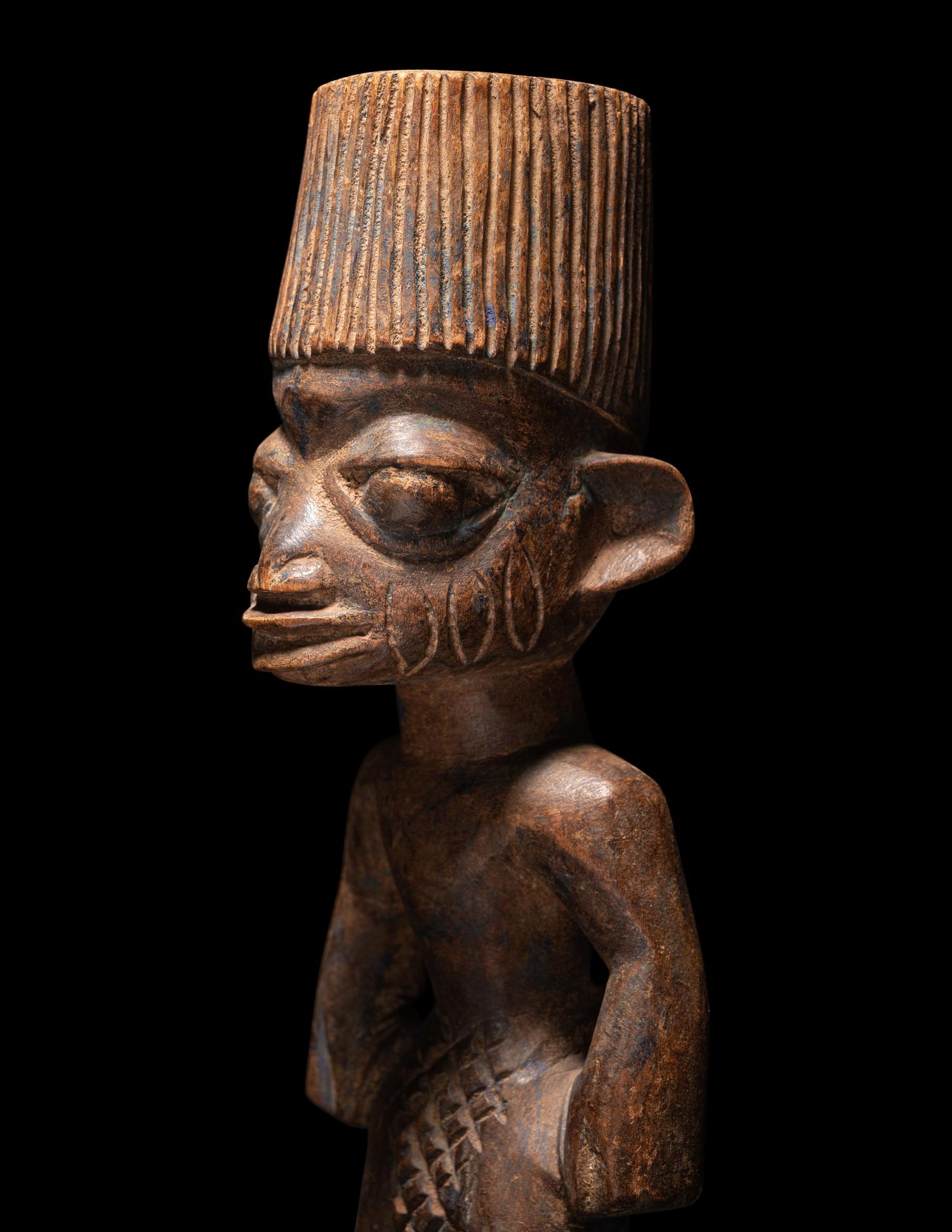 Three Yoruba Wood Figures