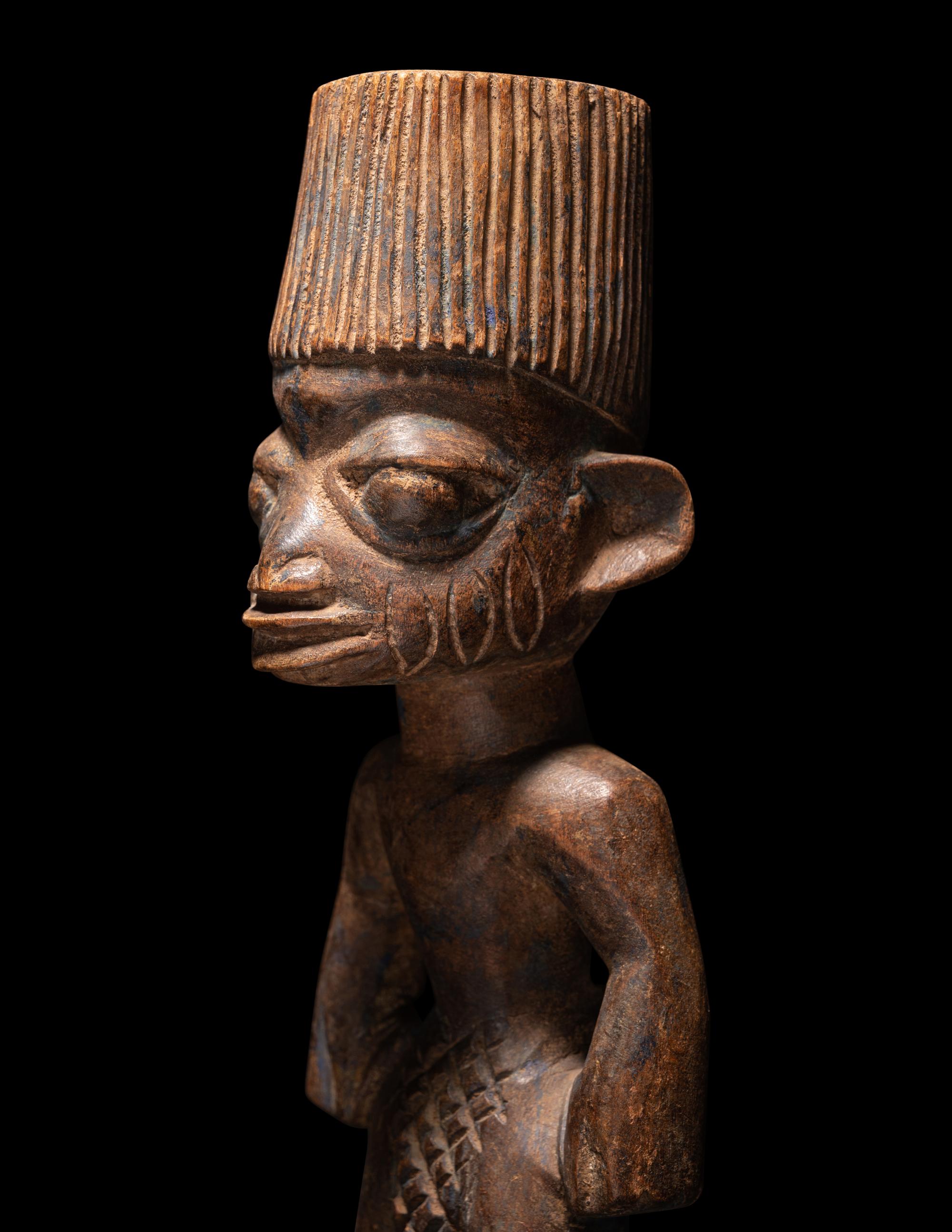 Three Yoruba Wood Figures