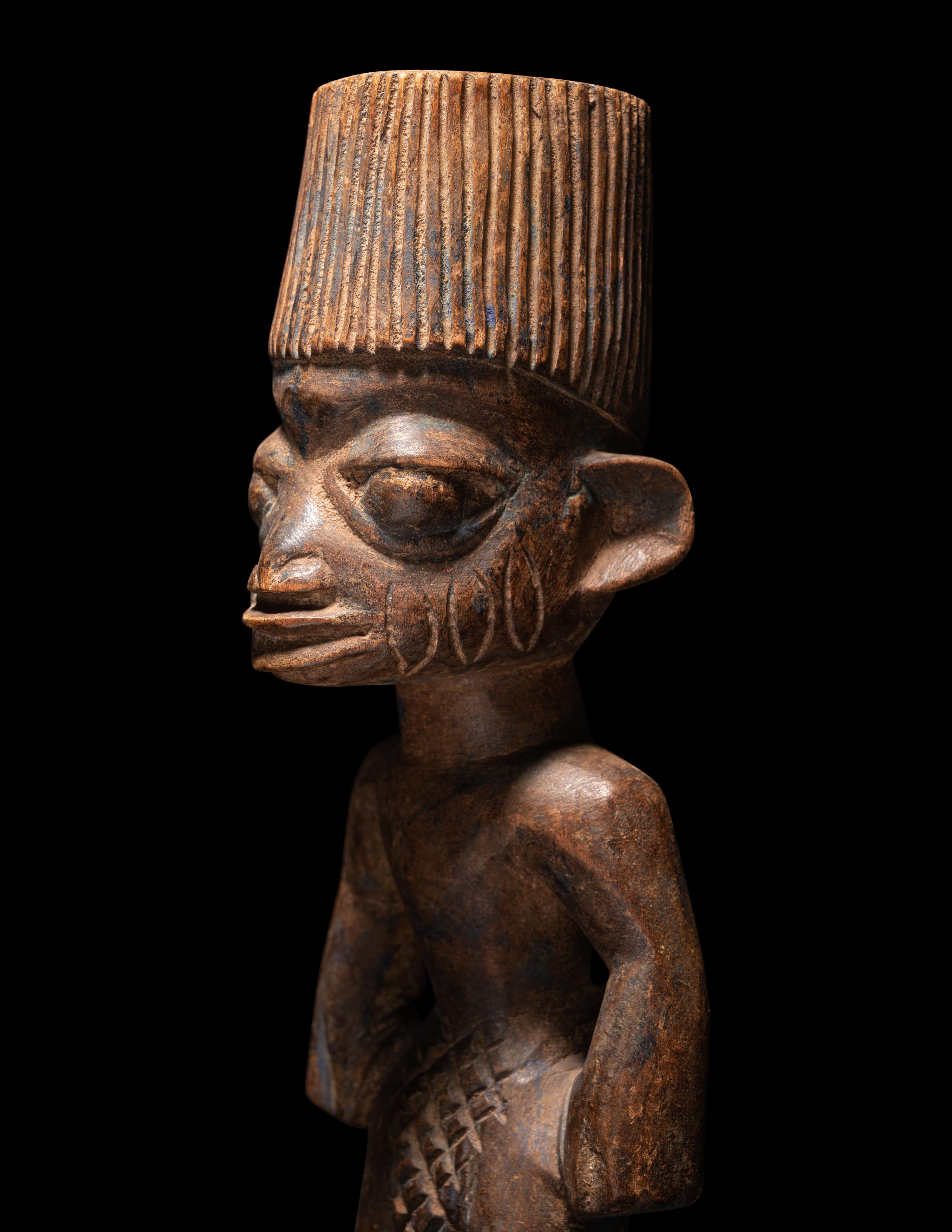 Three Yoruba Wood Figures