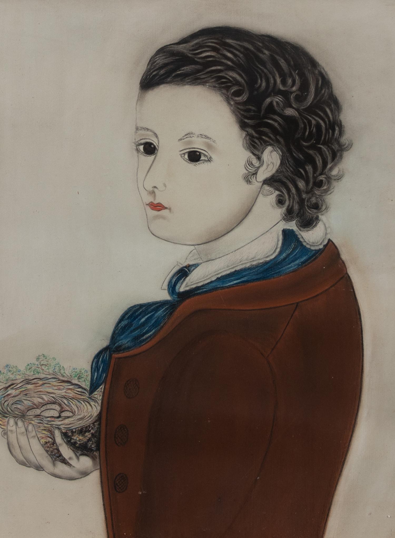 American School, (19th Century) — Portait of a Boy