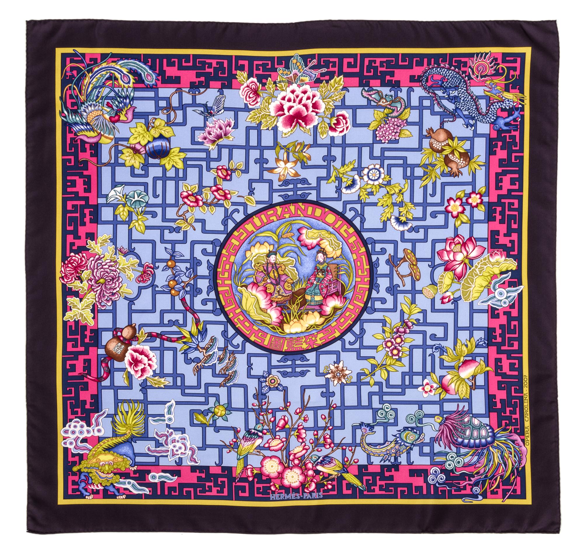 An Hermes 90cm Silk Scarf, 36"x36".