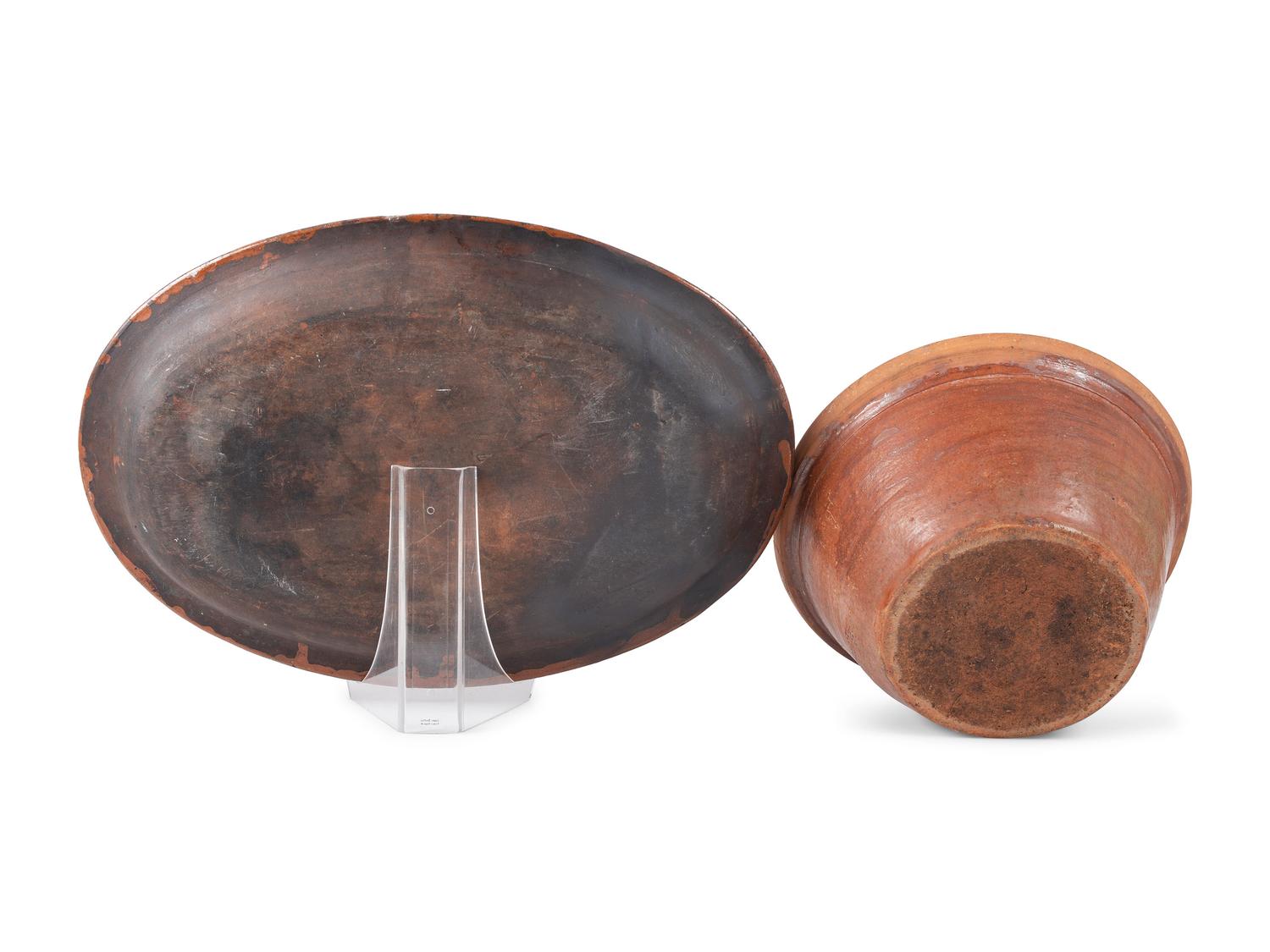 Five Redware Articles