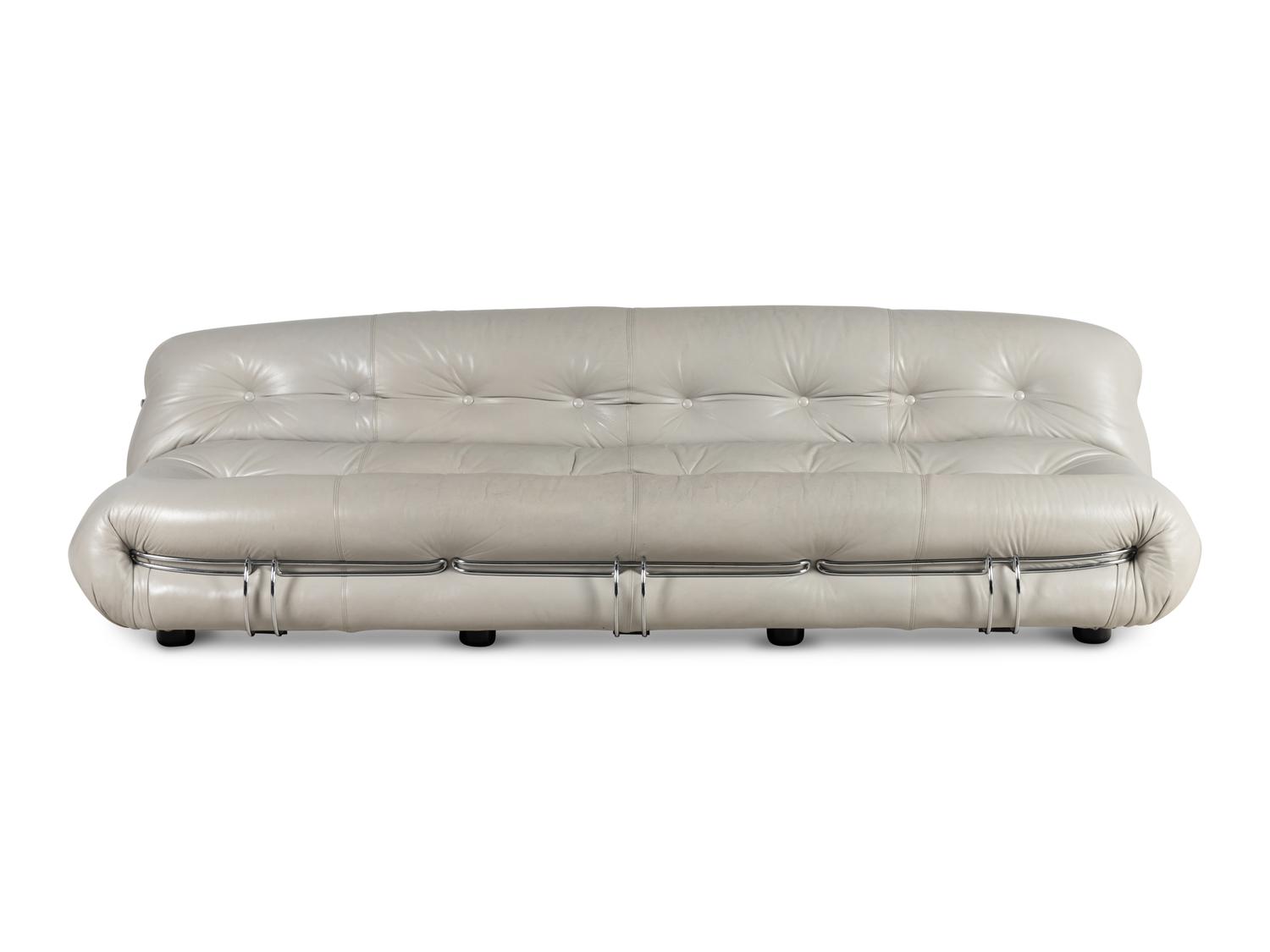 Large Soriana Sofa and Ottoman Cassina, Italy 1970