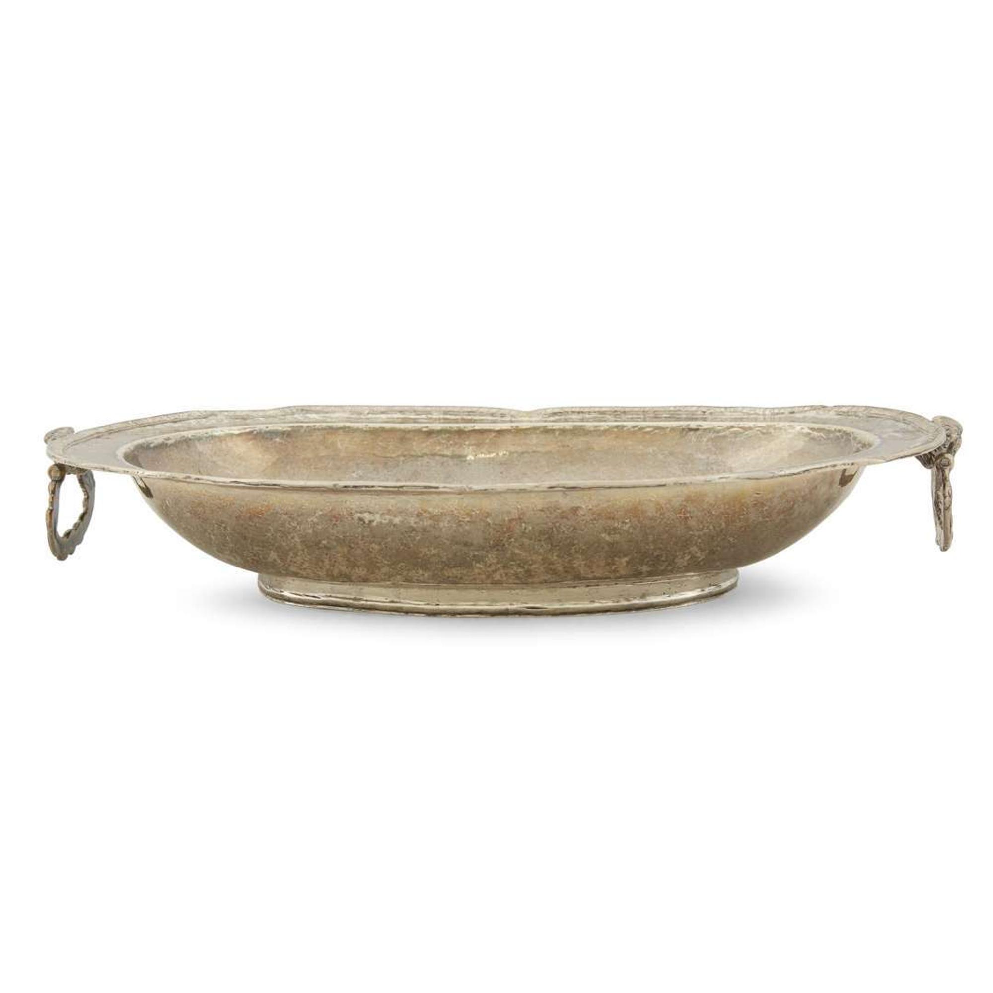 Spanish Colonial silver oblong serving dish South American, possibly Bolivia or Peru, late 18th century
