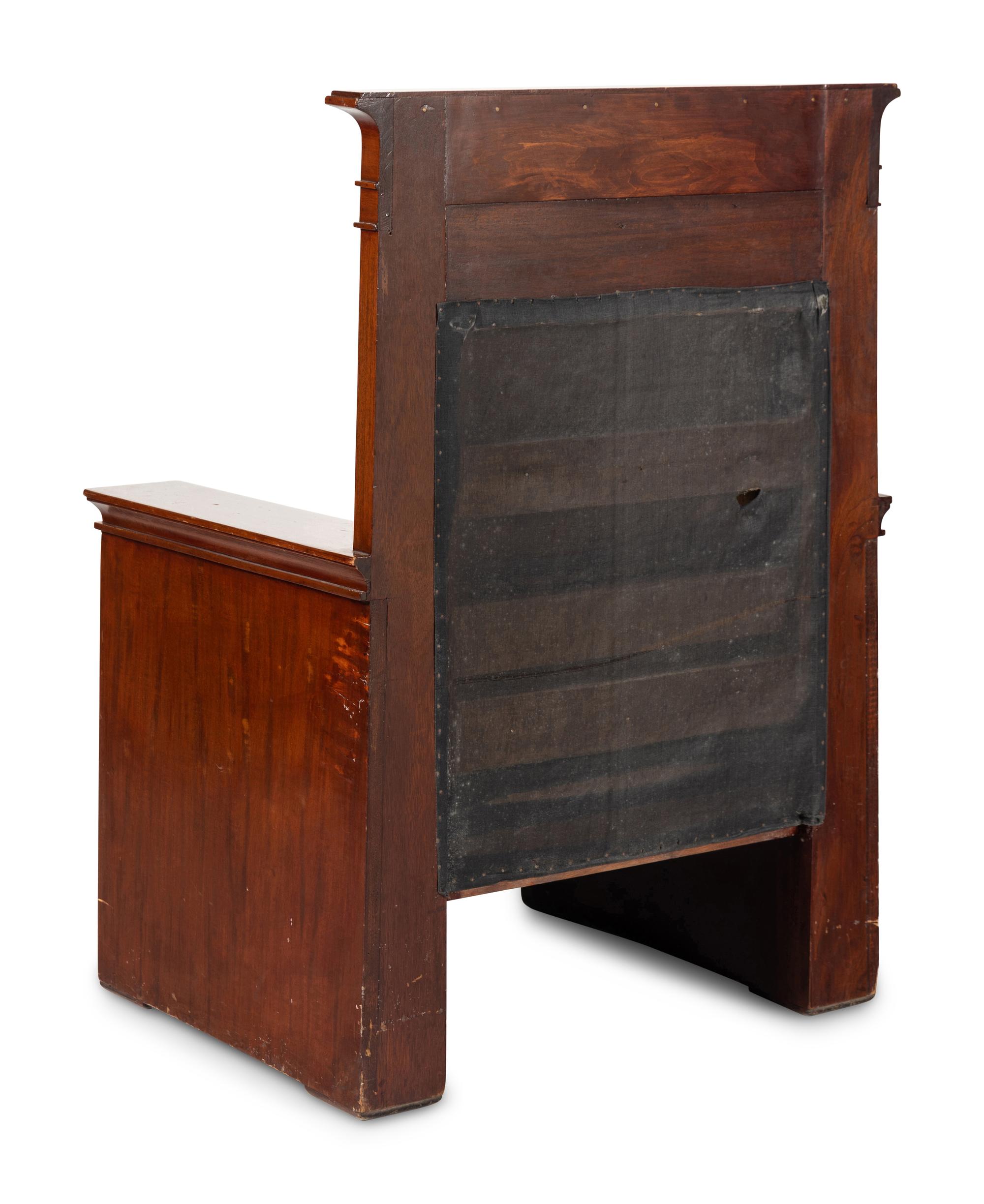 A Pair of Egyptian Revival Throne Chairs