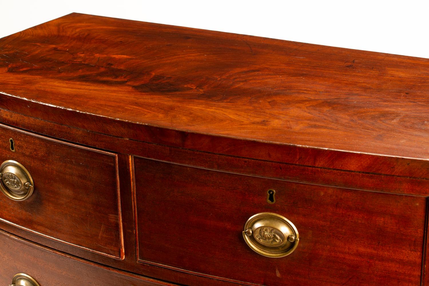 A George III Mahogany Bowfront Chest of Drawers