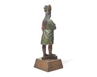 A Carved And Painted Tobacconist Figure Of A Native American Chief