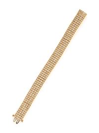 YELLOW GOLD AND DIAMOND BRACELET