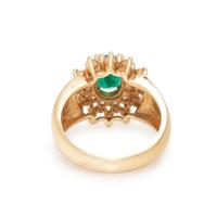 EMERALD AND DIAMOND RING