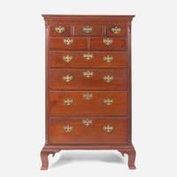 A Chippendale walnut tall chest of drawers Southeastern Pennsylvania, circa 1780