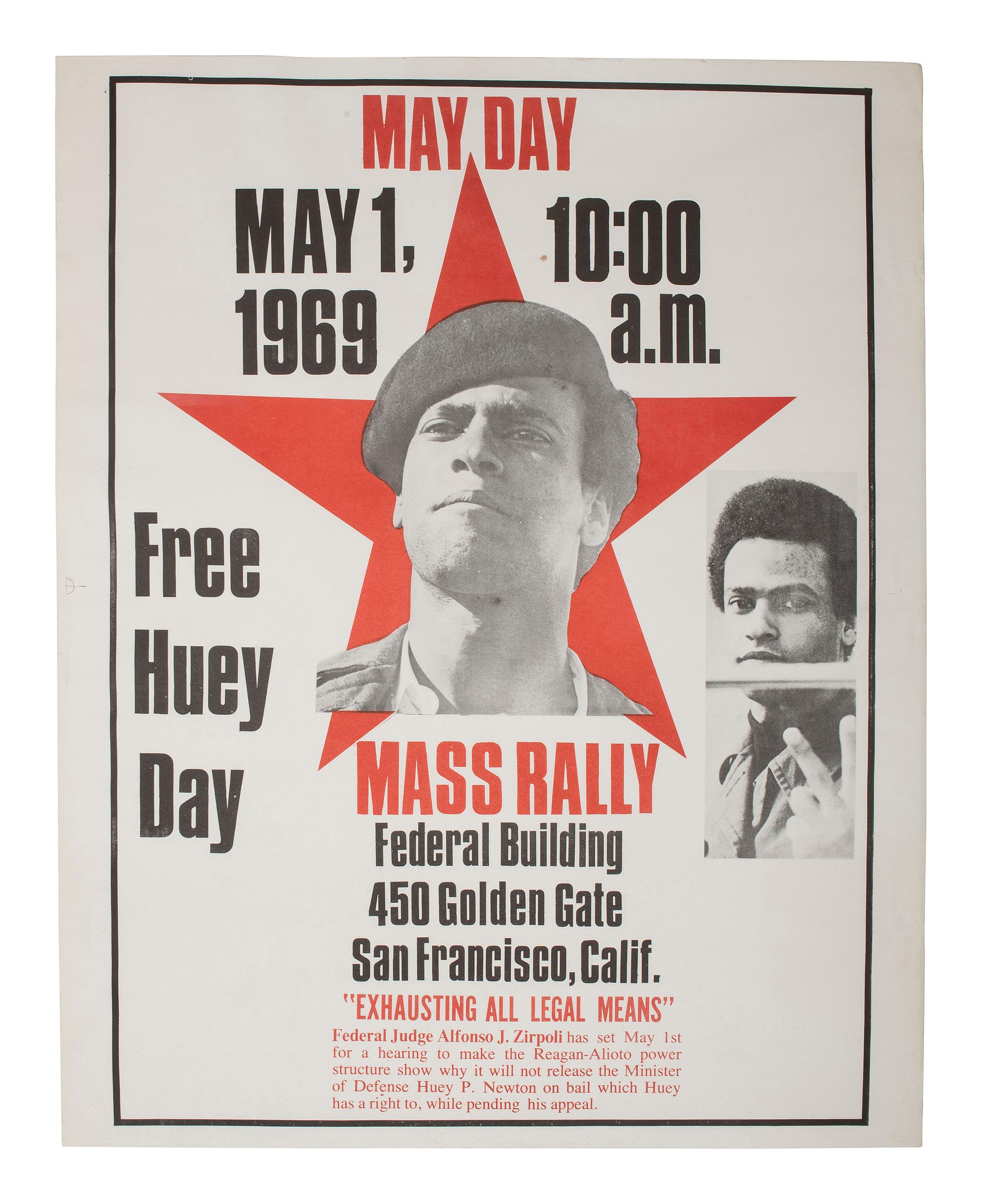 [BLACK PANTHERS]. Free Huey Day / May Day. May 1, 1969. [Oakland, CA]: 1969.